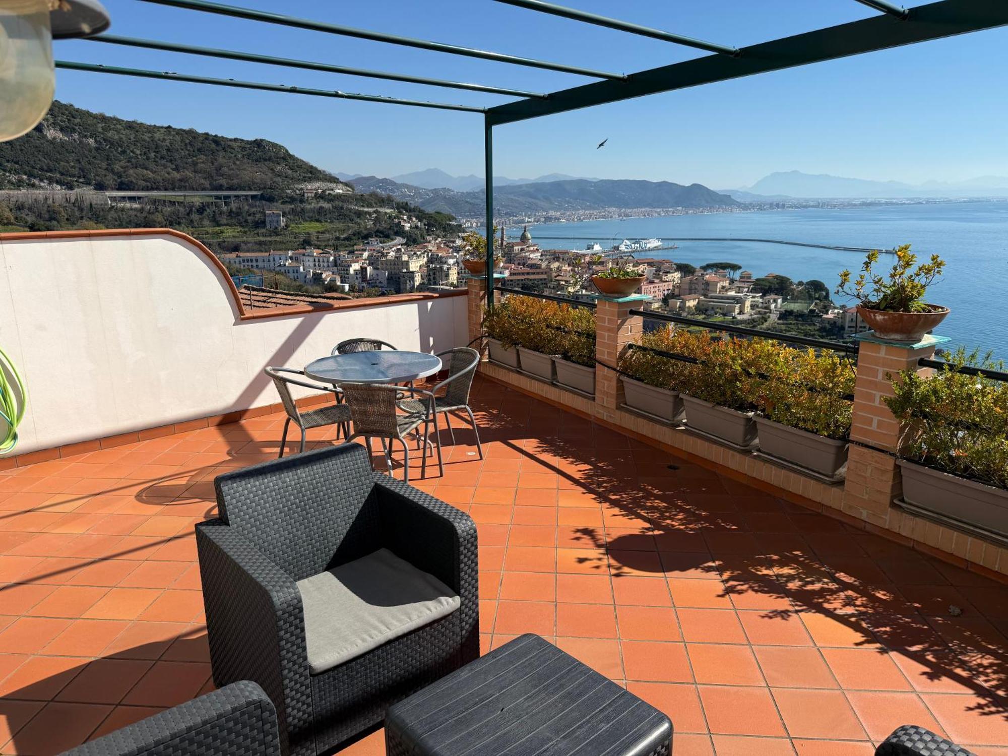 Вилла Casa Gabriella - Amalfi Coast - Free Parking - Full Sea View Виетри Экстерьер фото
